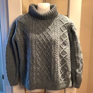 Aran Cable Knit Wool Sweater